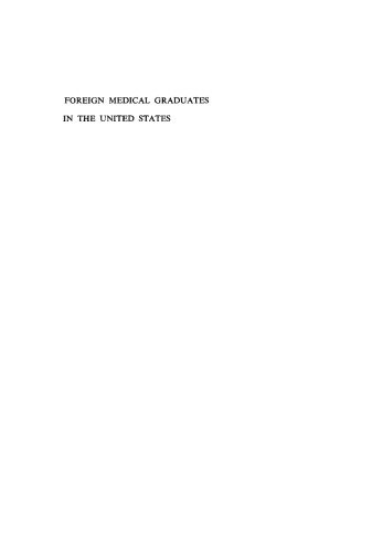 Foreign Medical Graduates in the United States
