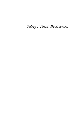 Sidney's Poetic Development