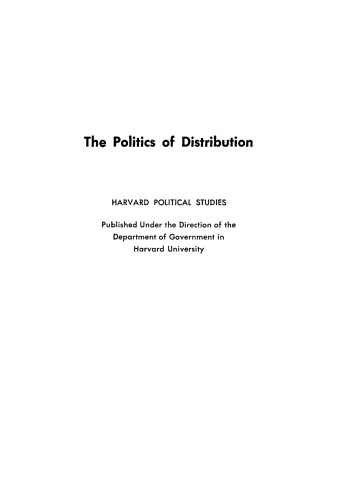 The Politics of Distribution