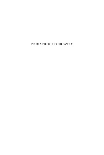 Pediatric Psychiatry