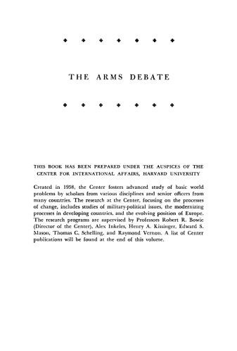 The Arms Debate