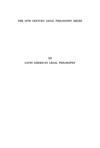 Latin-American Legal Philosophy