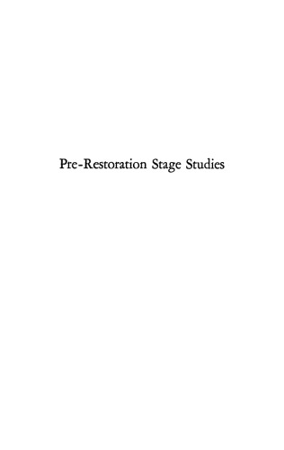 Pre-Restoration Stage Studies