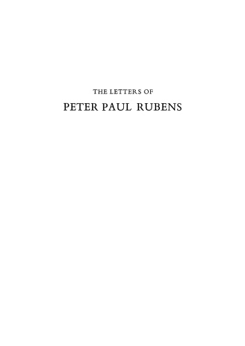 The Letters of Peter Paul Rubens