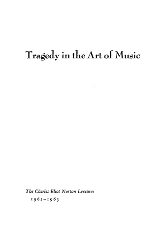 Tragedy in the Art of Music
