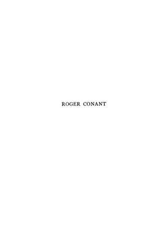 Roger Conant: A Founder of Massachusetts