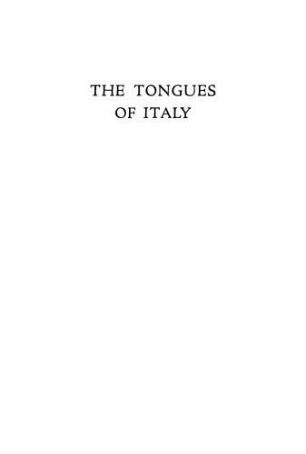 The Tongues of Italy: Prehistory and History