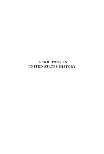 Bankruptcy in United States History