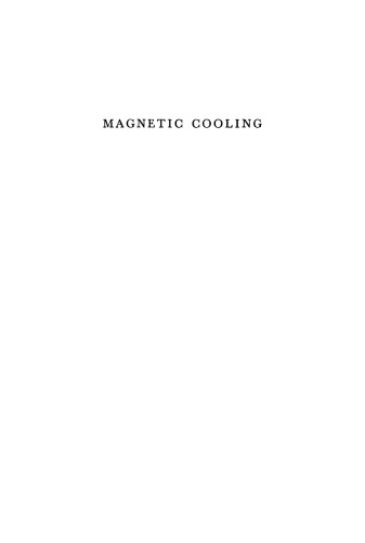 Magnetic Cooling
