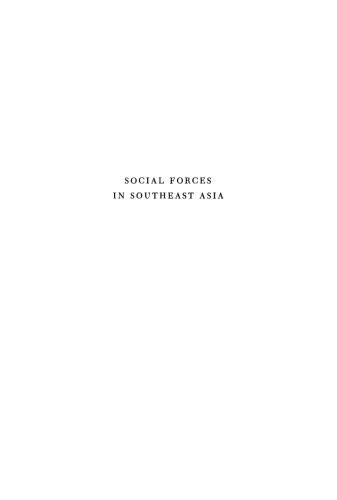 Social Forces in Southeast Asia