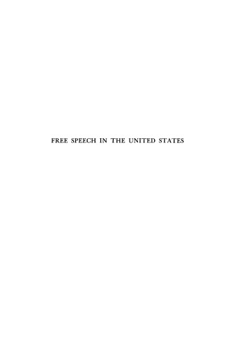 Free Speech in the United States