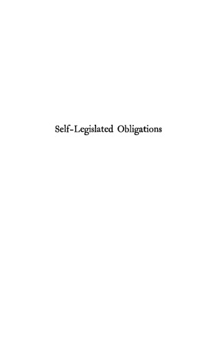 Self-Legislated Obligations