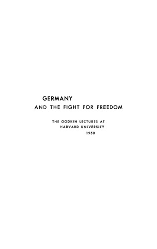 Germany and the Fight for Freedom