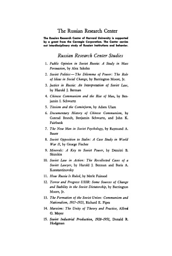 Soviet Industrial Production, 1928–1951