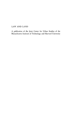 Law and Land: Anglo-American Planning Practice