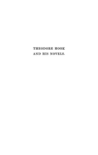 Theodore Hook and His Novels