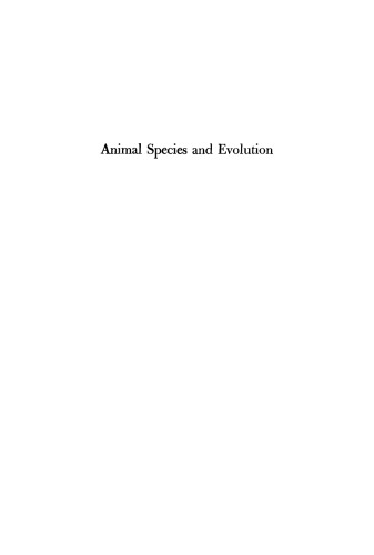 Animal Species and Evolution