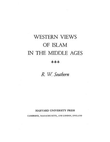 Western views of Islam in the Middle Ages