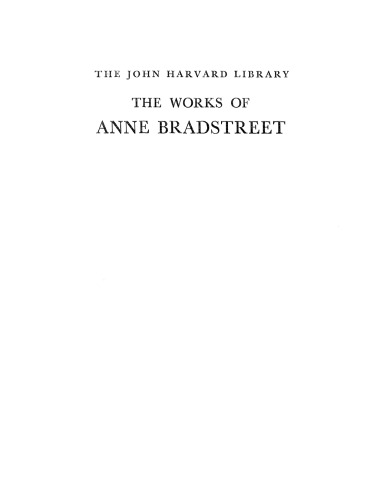 The works of Anne Bradstreet