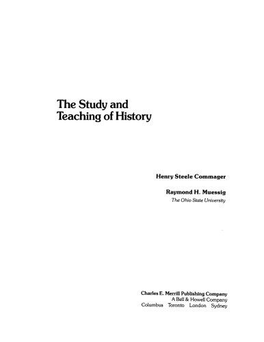 The study and teaching of history