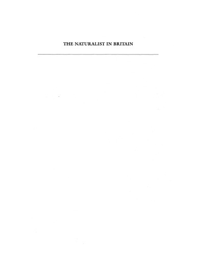 The naturalist in Britain: a social history