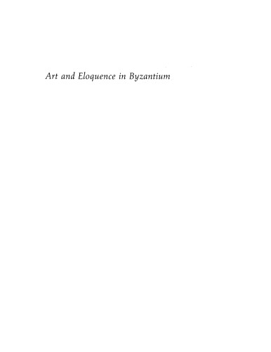 Art and eloquence in Byzantium