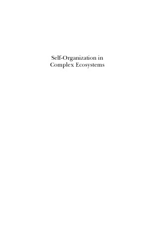 Self-organization in complex ecosystems