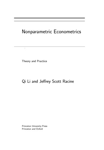 Nonparametric Econometrics: Theory and Practice