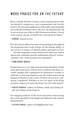 On the Future: Prospects for Humanity