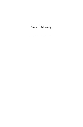 Situated Meaning: Inside and Outside in Japanese Self, Society, and Language