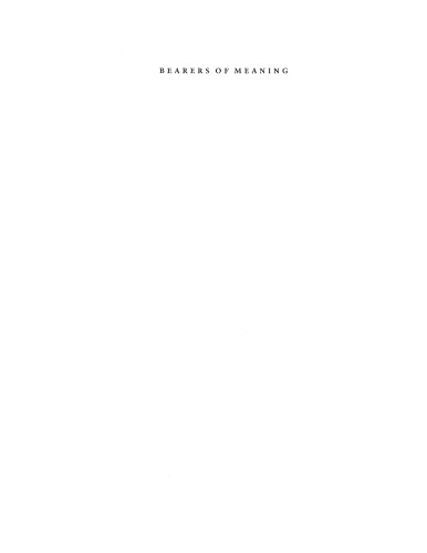 Bearers of Meaning: The Classical Orders in Antiquity, the Middle Ages, and the Renaissance