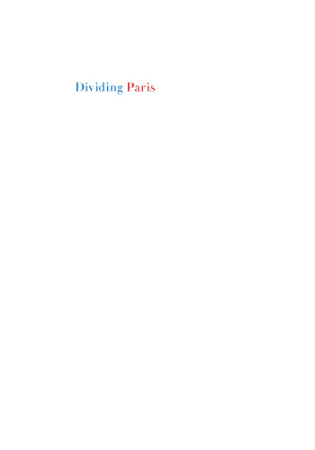 Dividing Paris: Urban Renewal and Social Inequality, 1852–1870