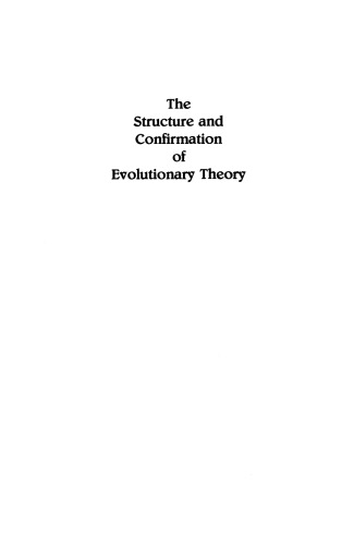 The Structure and Confirmation of Evolutionary Theory