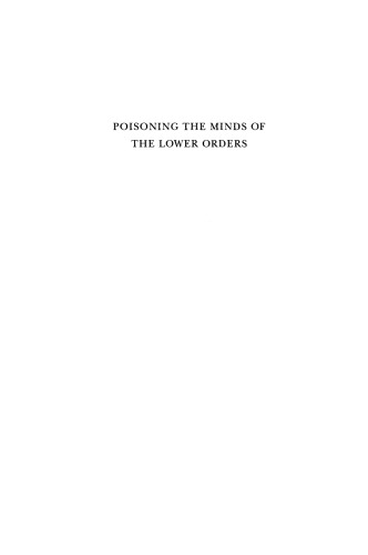 Poisoning the Minds of the Lower Orders