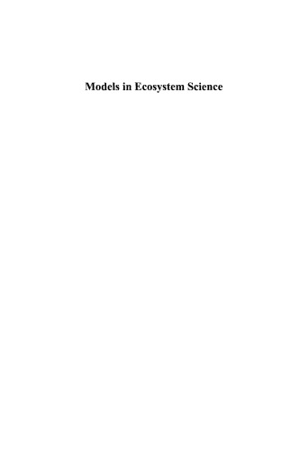 Models in Ecosystem Science