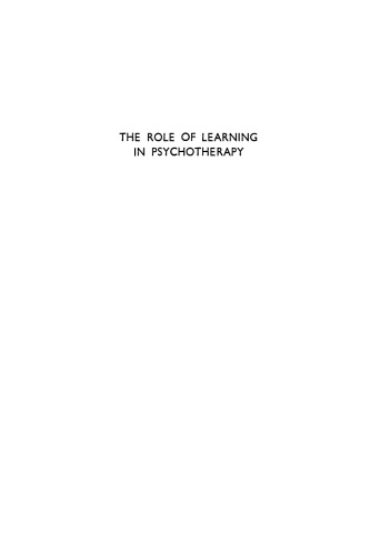 Ciba Foundation Symposium - The Role of Learning in Psychotherapy