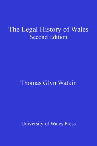 The Legal History of Wales