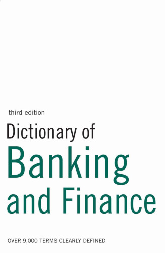 Dictionary of Banking and Finance
