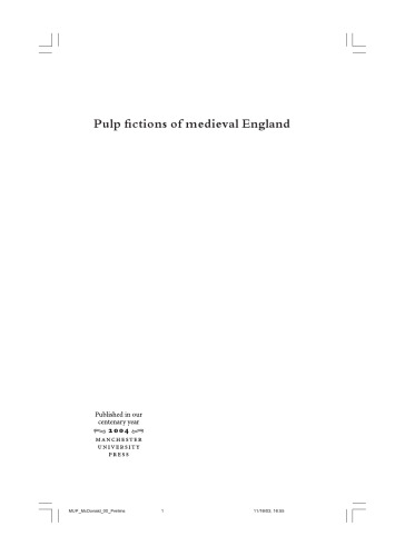 Pulp fictions of medieval England : essays in popular romance