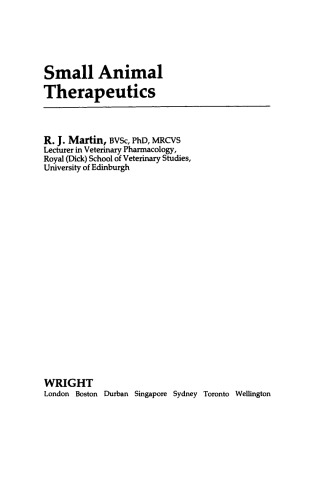 Small Animal Therapeutics