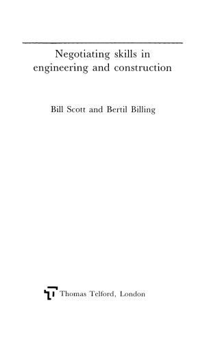 Negotiating Skills in Engineering and Construction