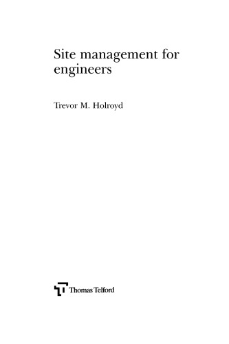 Site Management for Engineers