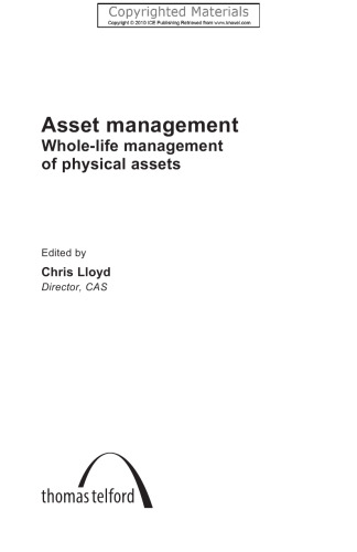 Asset Management - Whole-Life Management of Physical Assets