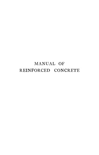 Manual of reinforced concrete