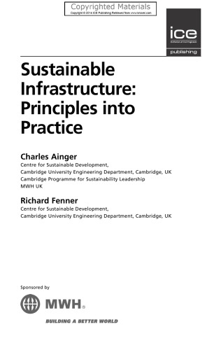Sustainable Infrastructure - Principles into Practice