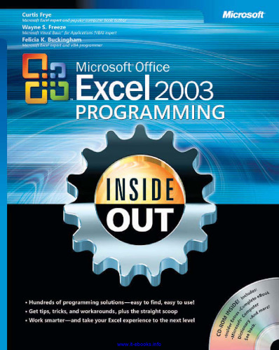 Microsoft Office Excel 2003 Programming Inside Out