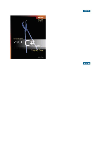 Microsoft Visual C# 2005 Step by Step (Step By Step (Microsoft))
