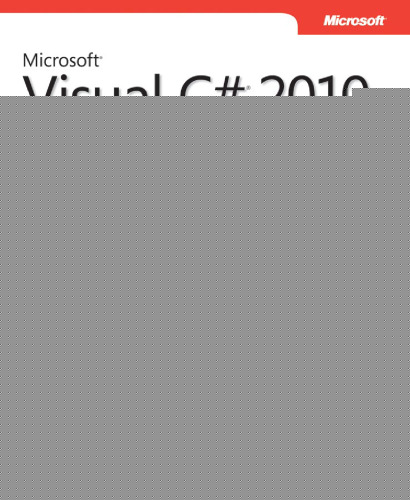 Microsoft Visual C# 2010 Step by Step