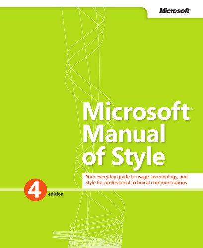 Microsoft Manual of Style