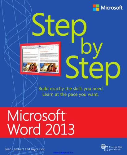 Microsoft Word 2013 Step by Step